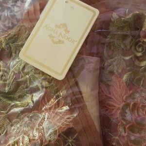 Agha noor kurta light peachy pink.new with tag
